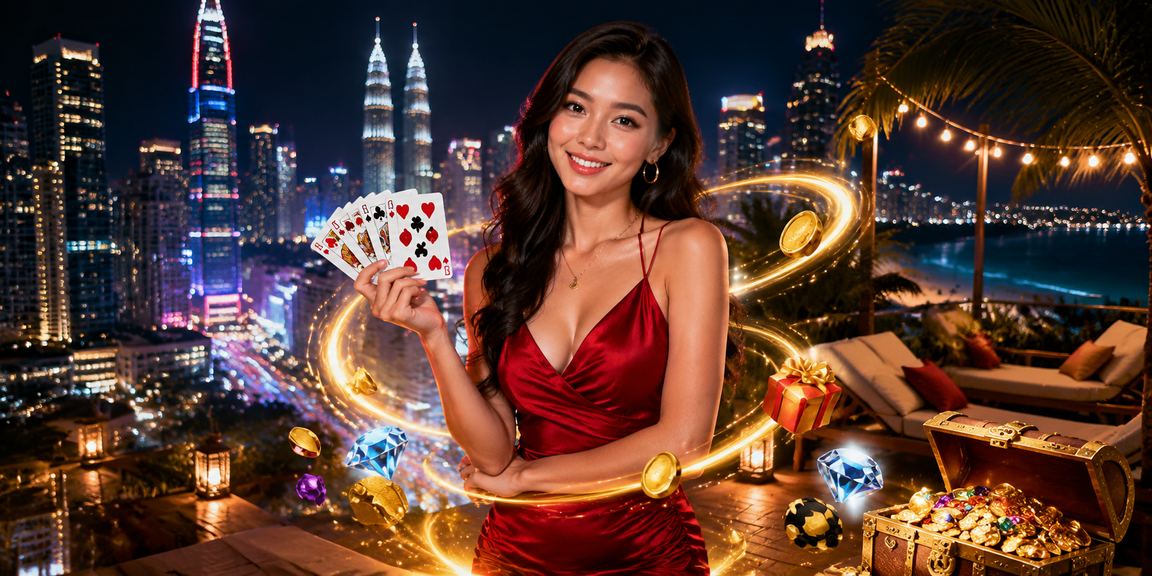 Pemain Malaysia menikmati permainan dalam talian 10800 di Kuala Lumpur